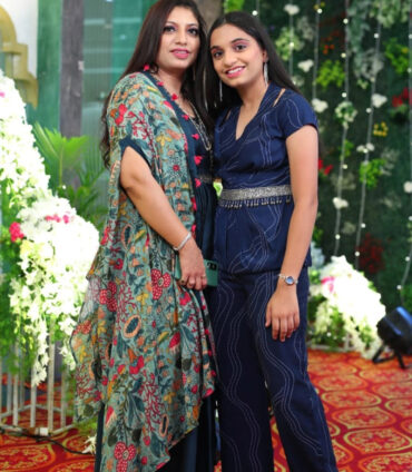 Beautiful mother-daughter makeup and hair service for special events and family celebrations in Hyderabad by Makeover by Farhaa
