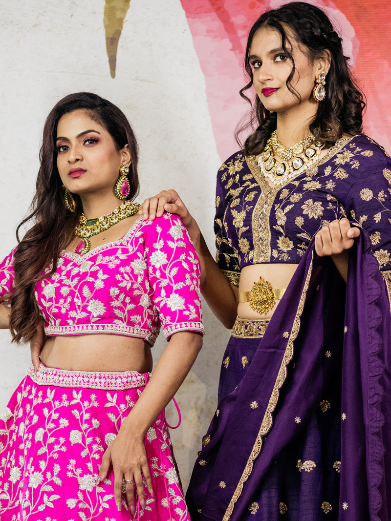 Professional fashion show makeup and high-fashion photoshoot look in Hyderabad by Makeover by Farhaa