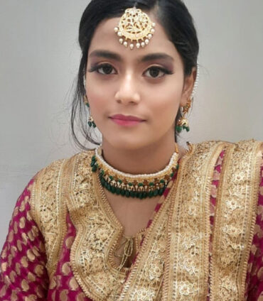 Simple Muslim wedding makeup and elegant, natural bridal look in Hyderabad by Makeover by Farhaa